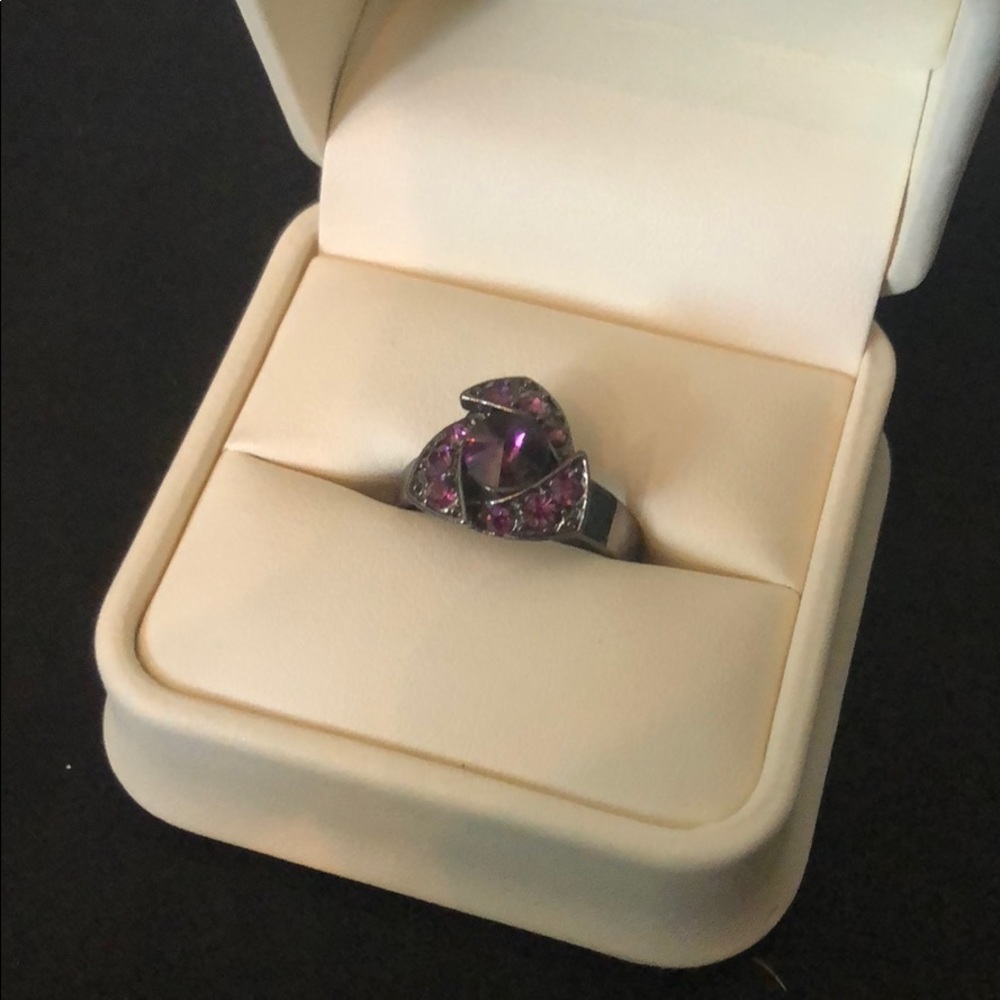 Purple Cocktail Ring